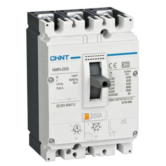 Корпусний автоматичний вимикач Chint NM8N-250S TM 250 3P