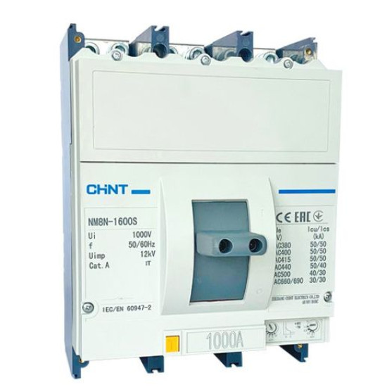 Корпусний автоматичний вимикач Chint NM8N-1600S TM 1600 3P