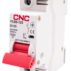 Автоматичний вимикач CNC YCB9-125 1Р 125А 10kA D