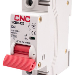 Автоматичний вимикач CNC YCB9-125 1Р 63А 10kA D