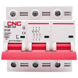 Автоматичний вимикач CNC YCB9-125 3Р 125А 10kA D