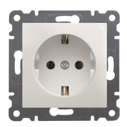 Розетка WL1050 Lumina-2, біла, Hager