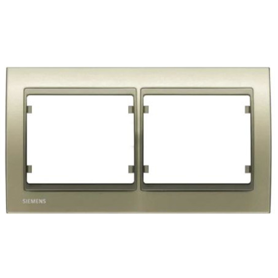 Подвійна рамка Siemens Mega S22002-DM (золото мальта)