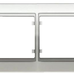 Подвійна рамка Siemens Mega S22002-BS (білий сатин)