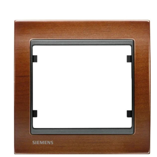 Одинарна рамка Siemens Mega S22501-CZC із вставкою (вишня)