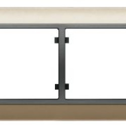 Чотириразова рамка Siemens Mega S22004-BNC із вставкою (бронза мглиста)