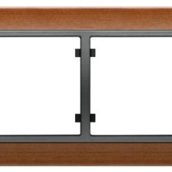 Подвійна рамка Siemens Mega S22502-CZC із вставкою (вишня)