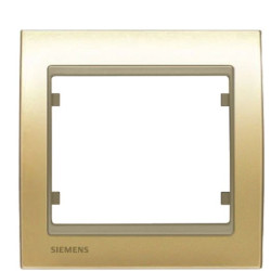 Одинарна рамка Siemens Mega S22001-DM (золото мальта)