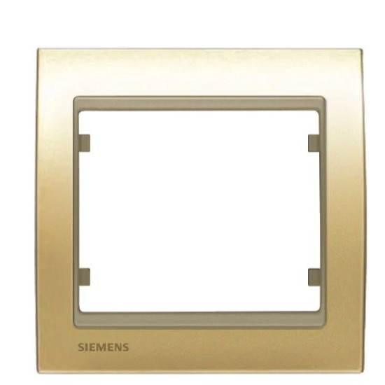 Одинарна рамка Siemens Mega S22001-DM (золото мальта)