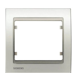 Одинарна рамка Siemens Mega S22001-BP (білий перламутр)