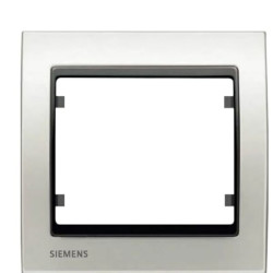 Одинарна рамка Siemens Mega S22001-BPC із вставкою (білий перламутр)