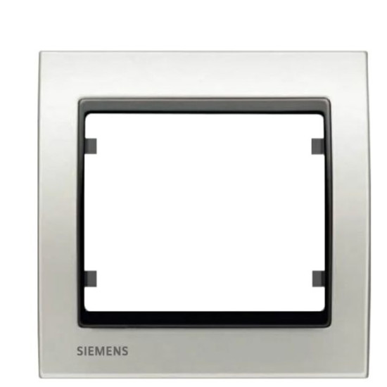 Одинарна рамка Siemens Mega S22001-BPC із вставкою (білий перламутр)