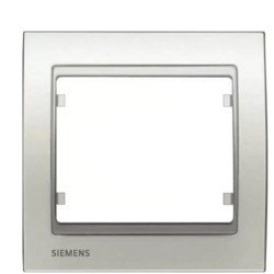 Одинарна рамка Siemens Mega S22001-BS (білий сатин)