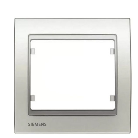 Одинарна рамка Siemens Mega S22001-BS (білий сатин)