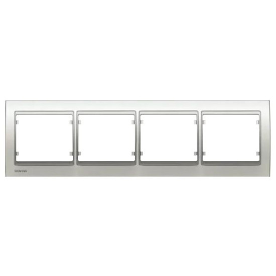 Чотириразова рамка Siemens Mega S22004-BS (білий сатин)