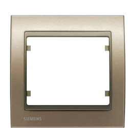 Одинарна рамка Siemens Mega S22001-BN (бронза імлиста)