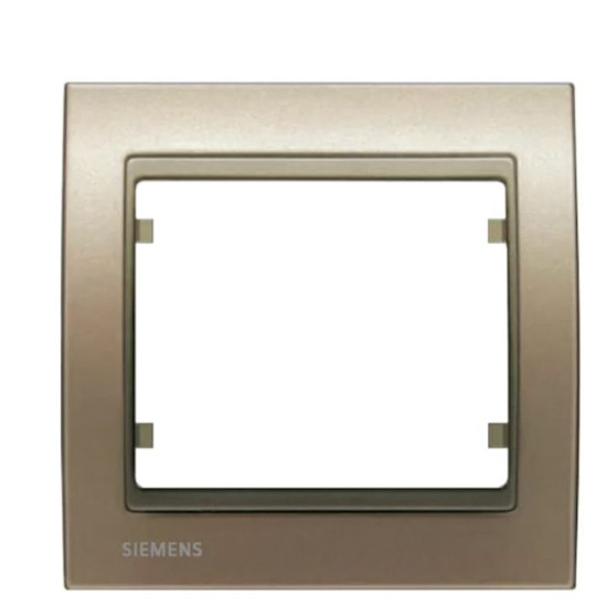 Одинарна рамка Siemens Mega S22001-BN (бронза імлиста)