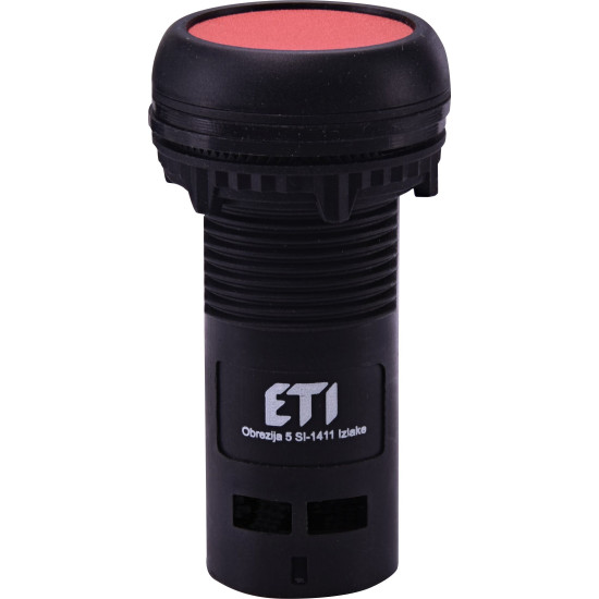 Моноблочна втоплена кнопка ETI 004771460 ECF-01-R (1NC червона)