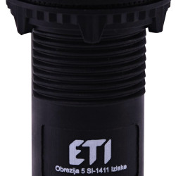 Моноблочна втоплена кнопка ETI 004771473 ECF-11-C (1NO+1NC чорна)
