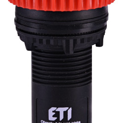 Кнопка моноблочна грибок ETI 004771482 ECM-T10-R (відключення поворотом 1NO червона)