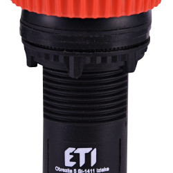 Кнопка моноблочна грибок ETI 004771483 ECM-T01-R (відключення поворотом 1NC червона)