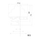 Трирівнева гвинтова клема ETI 003901322 VS 2.5 NA 3+2.5мм² (червона)