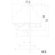Трирівнева гвинтова клема ETI 003901320 VS 2.5 NA 3+2.5мм² (бежева)