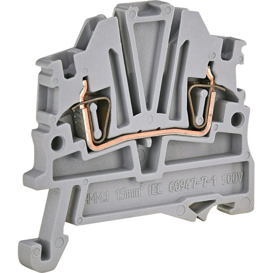 Пружинна клема ETI 003903130 ESP-HMM.1 (1.5мм² сіра)