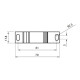 Розподільний блок ETI 001102421 EDBS-50B/PE (150А 16-70мм²)