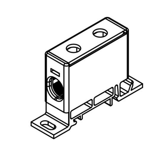 Розподільний блок ETI 001102421 EDBS-50B/PE (150А 16-70мм²)