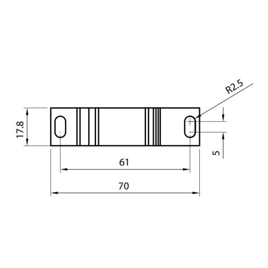 Розподільний блок ETI 001102420 EDBS-50B/N (150А 16-70мм²)