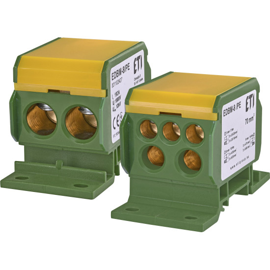 Розподільний блок ETI 001102427 EDBM-8/PE (192А 1x4-70; 2x4-35; 3x2.5-25)