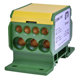 Розподільний блок ETI 001102424 EDBM-7/PE (192А 1x4-70; 3x2.5-25; 4x2.5-16)