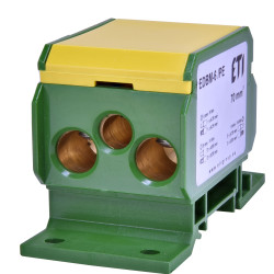 Розподільний блок ETI 001102417 EDBM-6/PE (192А 1x4-70; 2x4-50; 1x4-25)