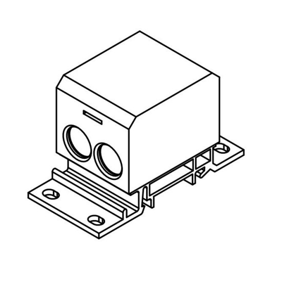 Розподільний блок ETI 001102417 EDBM-6/PE (192А 1x4-70; 2x4-50; 1x4-25)