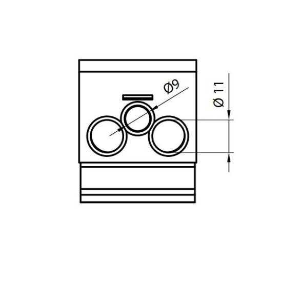 Розподільний блок ETI 001102417 EDBM-6/PE (192А 1x4-70; 2x4-50; 1x4-25)