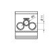 Розподільний блок ETI 001102417 EDBM-6/PE (192А 1x4-70; 2x4-50; 1x4-25)