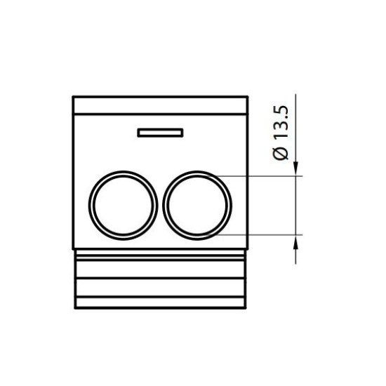 Розподільний блок ETI 001102416 EDBM-6/N (192А 1x4-70; 2x4-50; 1x4-25)