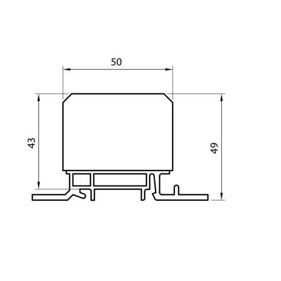 Розподільний блок ETI 001102416 EDBM-6/N (192А 1x4-70; 2x4-50; 1x4-25)