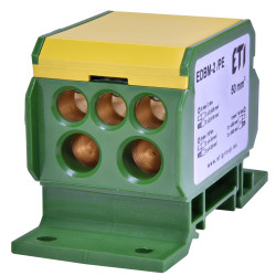 Розподільний блок ETI 001102413 EDBM-2/PE (160А 1x4-70; 2x4-35; 3x2.5-25)