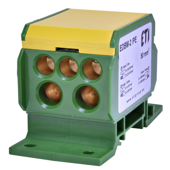Розподільний блок ETI 001102413 EDBM-2/PE (160А 1x4-70; 2x4-35; 3x2.5-25)