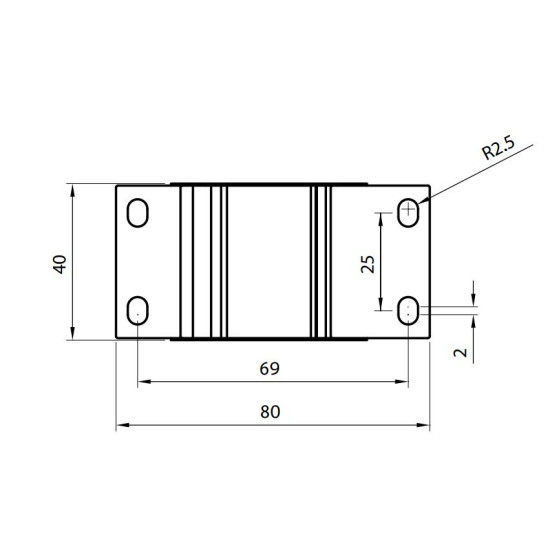 Розподільний блок ETI 001102401 EDBM-2 (160А 1x4-70; 2x4-35; 3x2.5-25)