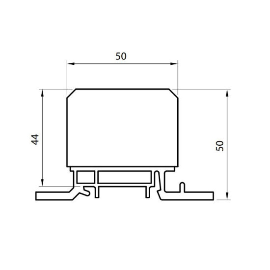 Розподільний блок ETI 001102411 EDBM-1/PE (160А 1x4-50; 3x2.5-25; 4x2.5-16)