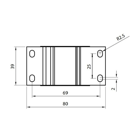 Розподільний блок ETI 001102411 EDBM-1/PE (160А 1x4-50; 3x2.5-25; 4x2.5-16)