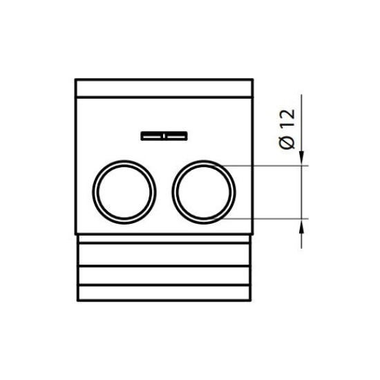 Розподільний блок ETI 001102410 EDBM-1/N (160А 1x4-50; 3x2.5-25; 4x2.5-16)