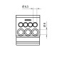 Розподільний блок ETI 001102410 EDBM-1/N (160А 1x4-50; 3x2.5-25; 4x2.5-16)