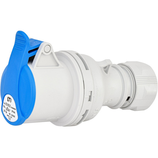 Кабельний силовий роз'єм ETI 004482000 ES-1632 IP44 (16A 230V 2P+PE)