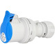 Кабельний силовий роз'єм ETI 004482000 ES-1632 IP44 (16A 230V 2P+PE)