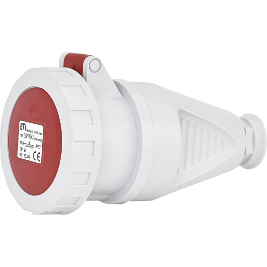 Кабельний силовий роз'єм ETI 004482007 ESH-1643 IP67 (16A 400V 3P+PE)