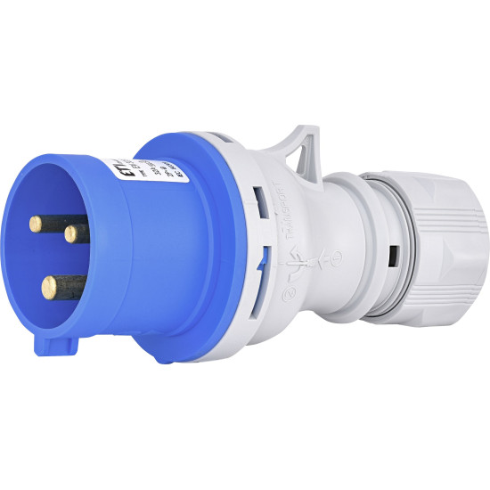 Кабельна силова вилка ETI 004482019 EV-3232 IP44 (32A 230V 2P+PE)